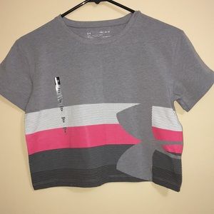 ♦️NWT Under Armour Girls Cropped Tee
